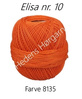 Elisa hæklegarn nr. 10 farve 8135 Orange